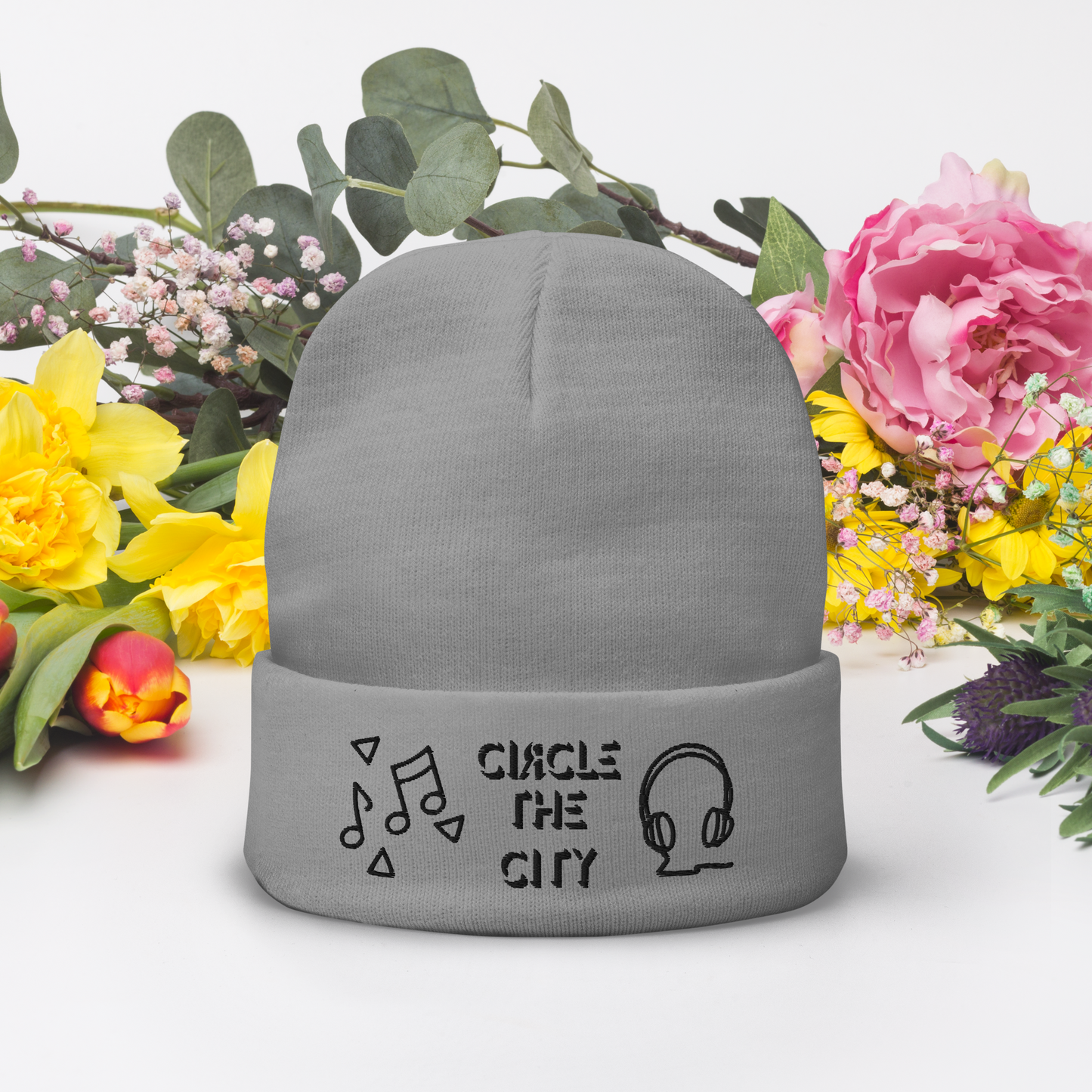 Embroidered Circle The City Logo Beanie